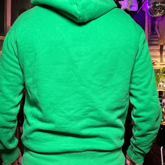 Polo by Ralph Lauren Medium men's Bright Green Hoodie - Picture 3 of 12
